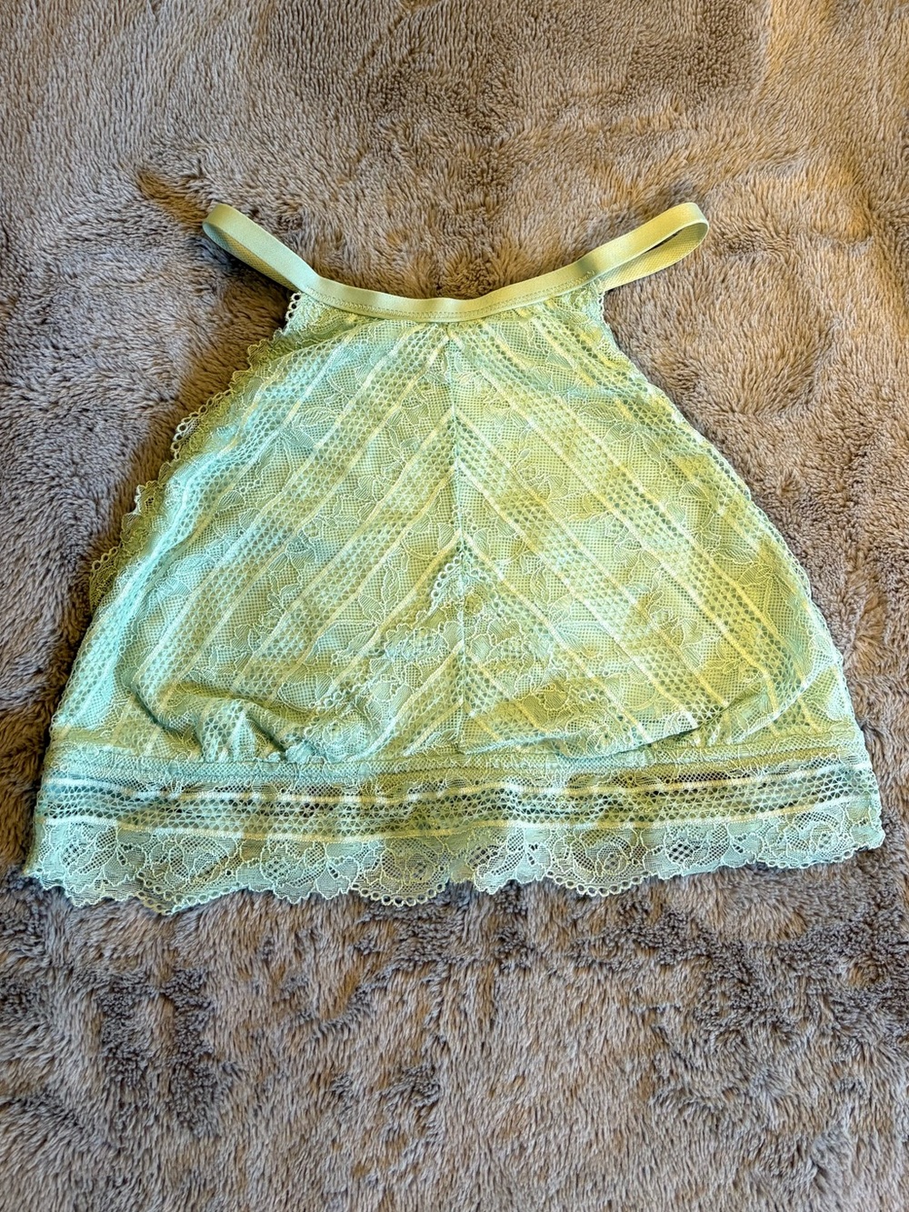 aerie Light Teal Lace Halter Bralette
